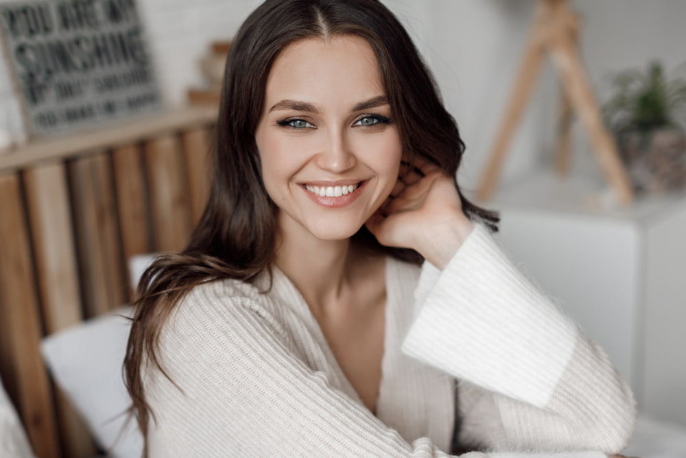 pretty youthful woman