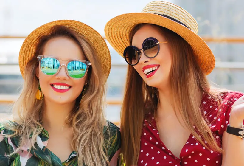 beautiful smiling women