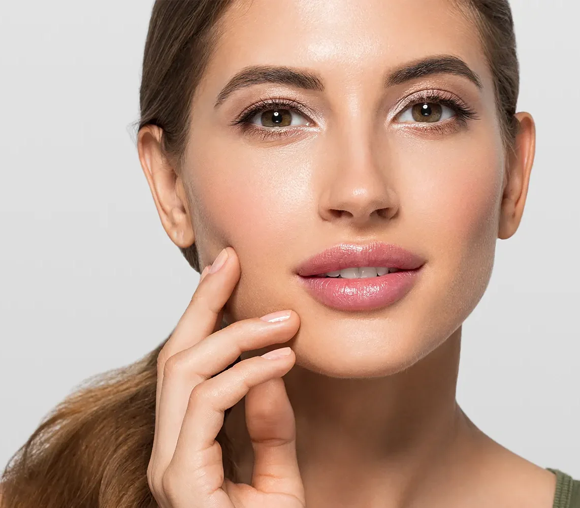 woman with beautiful full lips after lip augmentation